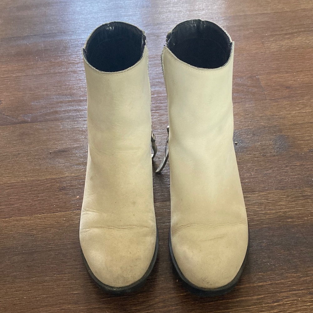 Sorel Cream Ankle Boots